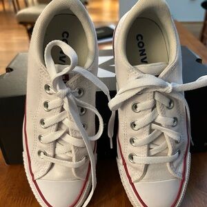 Converse Kids White and Red Sneakers